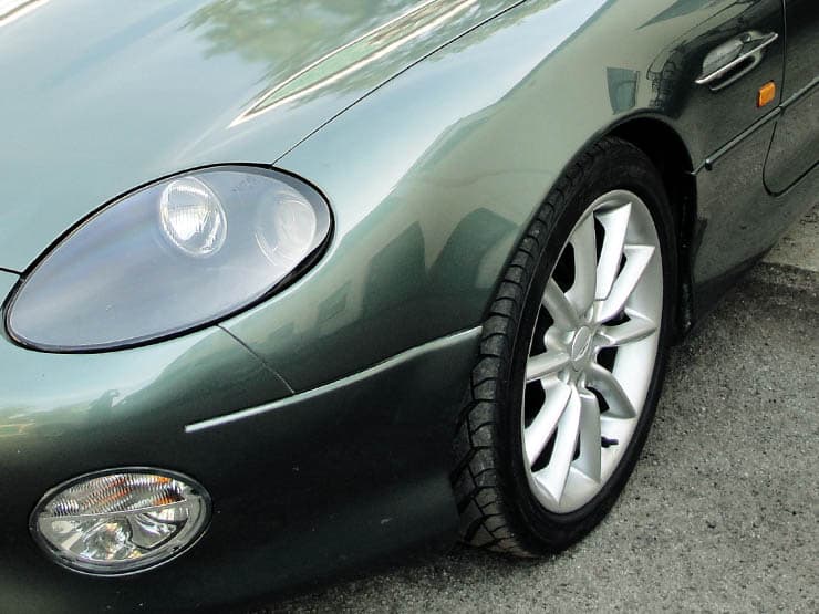 Green DB7 Front and Wheel